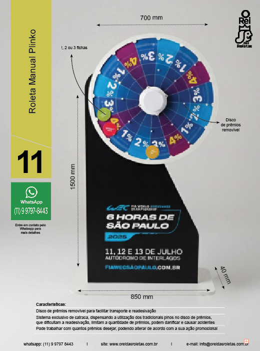 roleta para sorteio de premios em sao paulo
