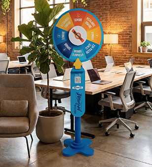 roleta sorteio em feiras e ventos